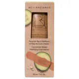 Тональный крем BE + Radiance Cucumber Water Matifying Foundation, оттенок 50 - DEEP TAN / WARM. SALE — фото 2