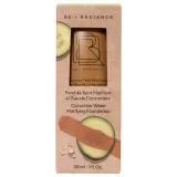 Тональный крем BE + Radiance Cucumber Water Matifying Foundation, оттенок 53 - DEEP TAN / GOLDEN. SALE — фото 5