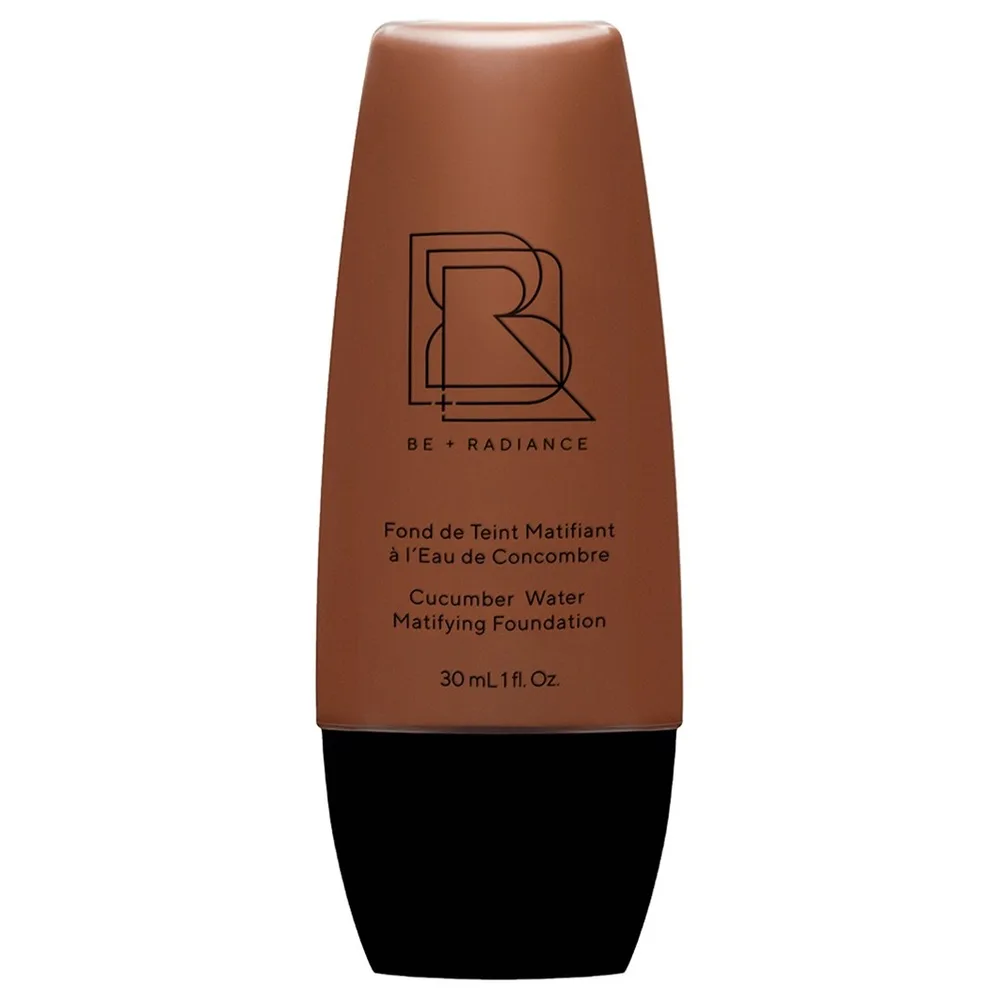 Тональный крем BE + Radiance Cucumber Water Matifying Foundation, оттенок 80 - VERY DEEP / NEUTRAL. SALE