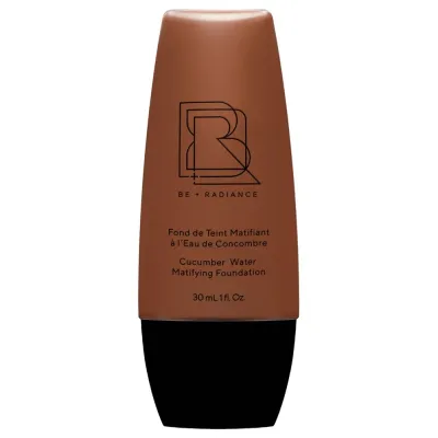 Тональный крем BE + Radiance Cucumber Water Matifying Foundation, оттенок 80 - VERY DEEP / NEUTRAL. SALE