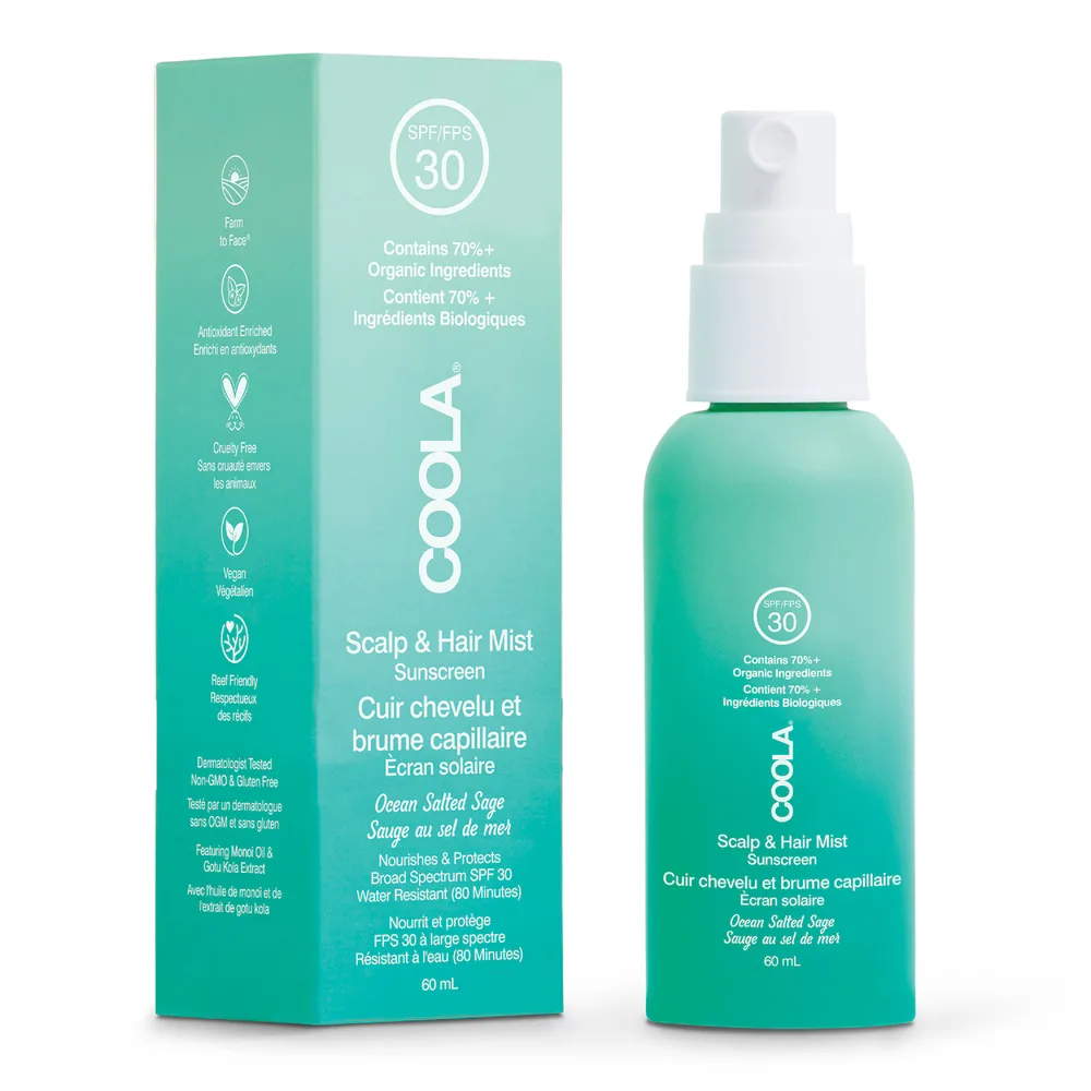 Coola Солнцезащитный спрей для волос и кожи головы органический SPF30, 59 мл
