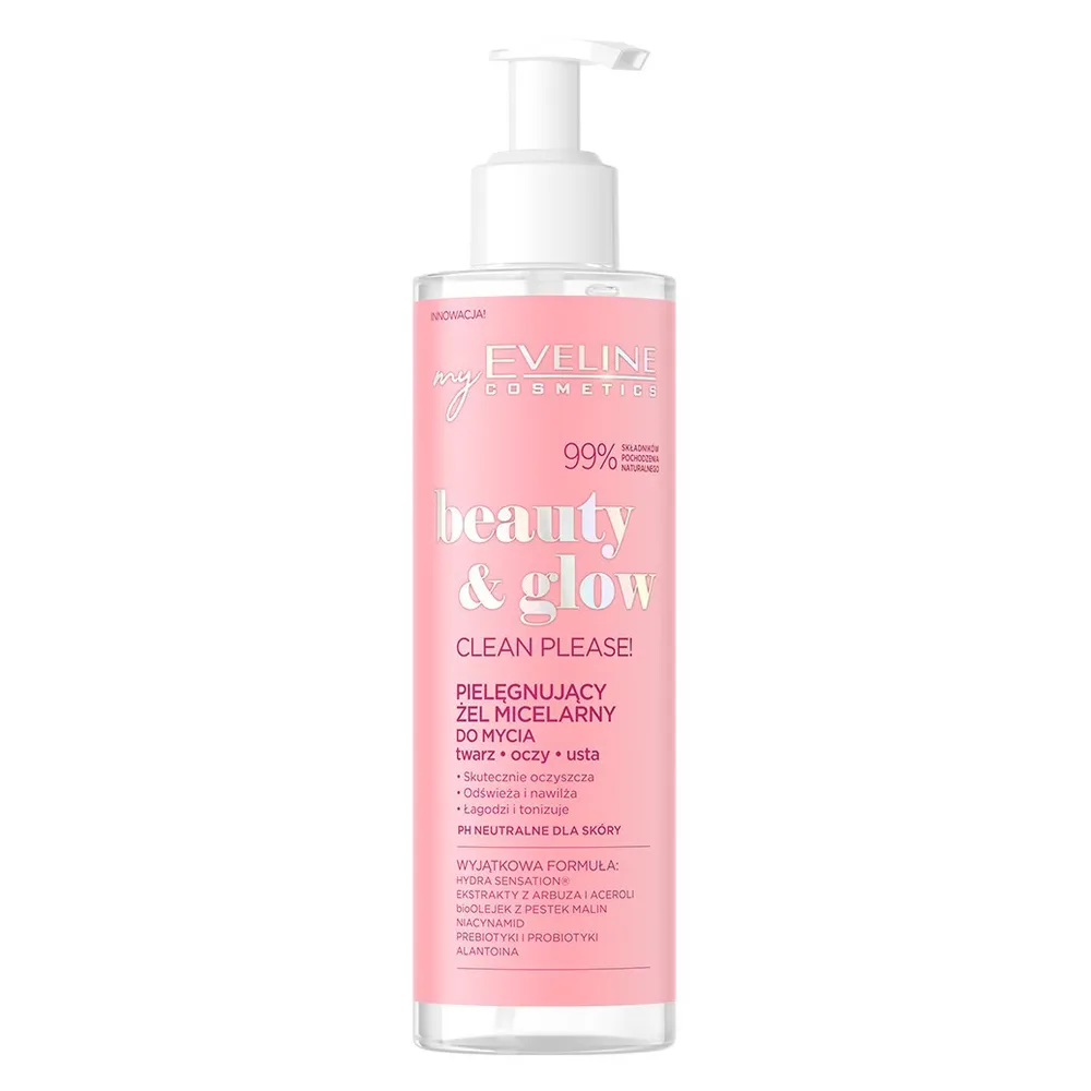 Eveline Cosmetics Beauty Glow Гель мицеллярный для умывания лица питательный, 200 мл