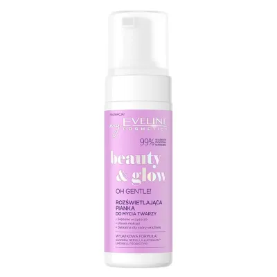 Eveline Cosmetics Beauty Glow Пенка для умывания лица осветляющая, 150 мл
