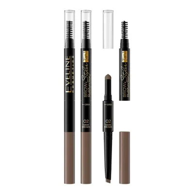 Eveline Cosmetics Brow Styler Карандаш для бровей многофункциональный, 1 шт