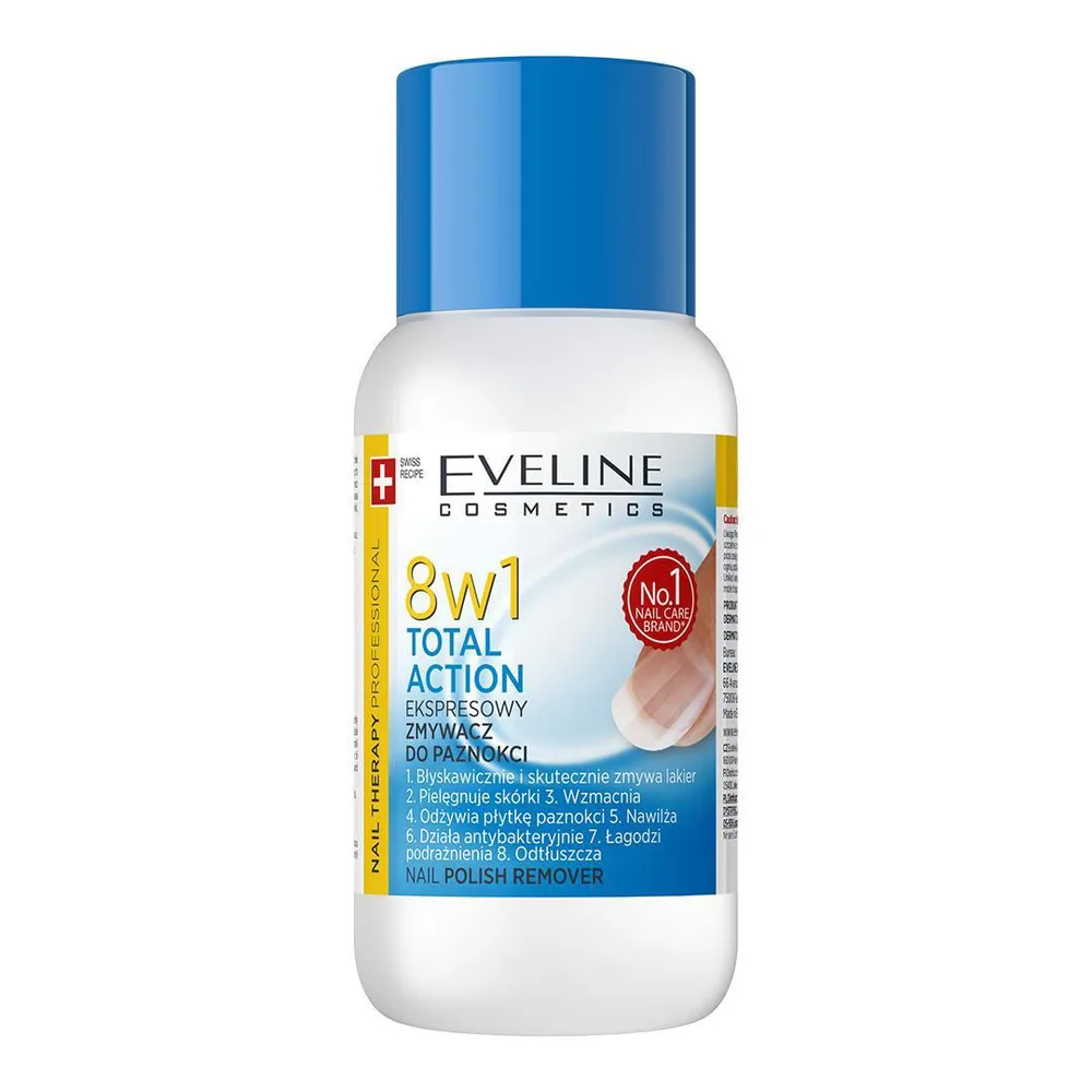 Eveline Cosmetics Nail Therapy Professional жидкость для снятия лака 8 в 1, 150 мл