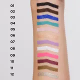 Eveline Cosmetics Variete карандаш для глаз гелевый водостойкий, 1 шт, оттенок Look Up Paleta 9 cieni do powiek, Gimme more — фото 3