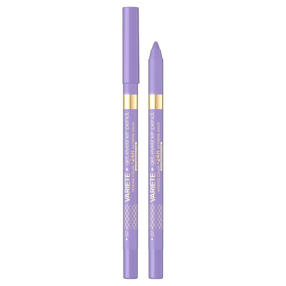 Eveline Cosmetics Variete карандаш для глаз гелевый водостойкий, 1 шт, оттенок NO 07 - LAVENDER