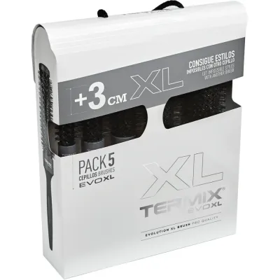 Termix Evolution XL набор круглых щеток для волос, 5 шт, диаметры 17, 23, 28, 32 и 43 мм