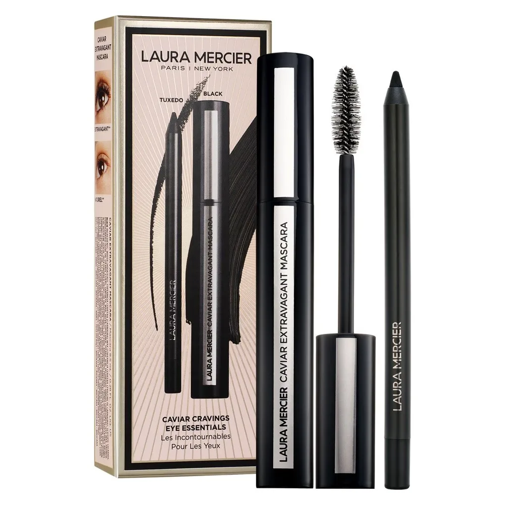 Laura Mercier Caviar Cravings набор для макияжа глаз: тушь Black и карандаш Tuxedo, 1 шт