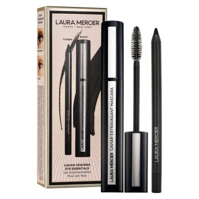 Laura Mercier Caviar Cravings набор для макияжа глаз: тушь Black и карандаш Tuxedo, 1 шт