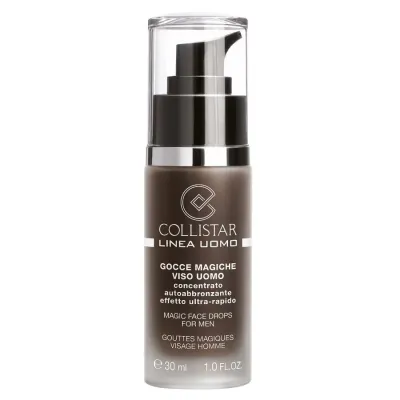 Collistar Magic Face Drops Капли-автозагар для лица для мужчин, концентрат для естественного загара, дорожный формат, 100 мл