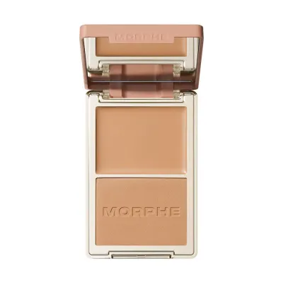 Morphe Cheek Thrills Bronze and Tone Бронзер-дуо для контурирования лица, 10,8 г, оттенок CAPRI CABANA