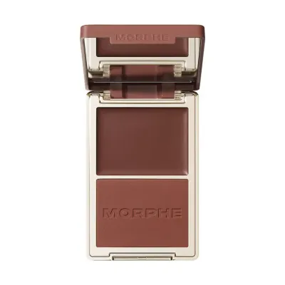 Morphe Cheek Thrills Bronze and Tone Бронзер-дуо для контурирования лица, 10,8 г, оттенок FIJI BEACH