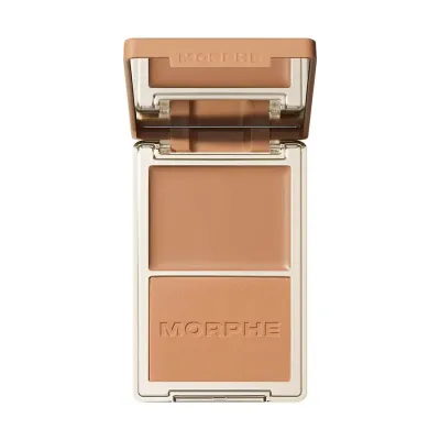 Morphe Cheek Thrills Bronze and Tone Бронзер-дуо для контурирования лица, 10,8 г, оттенок MAUI SURF