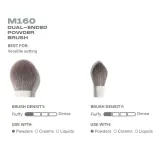 Morphe двусторонняя кисть для пудры M160 Dual-Ended Powder Brush, 1 шт — фото 4
