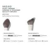 Кисть для румян Morphe M240 DUAL-ENDED SCULPT BRUSH, 1 шт — фото 6