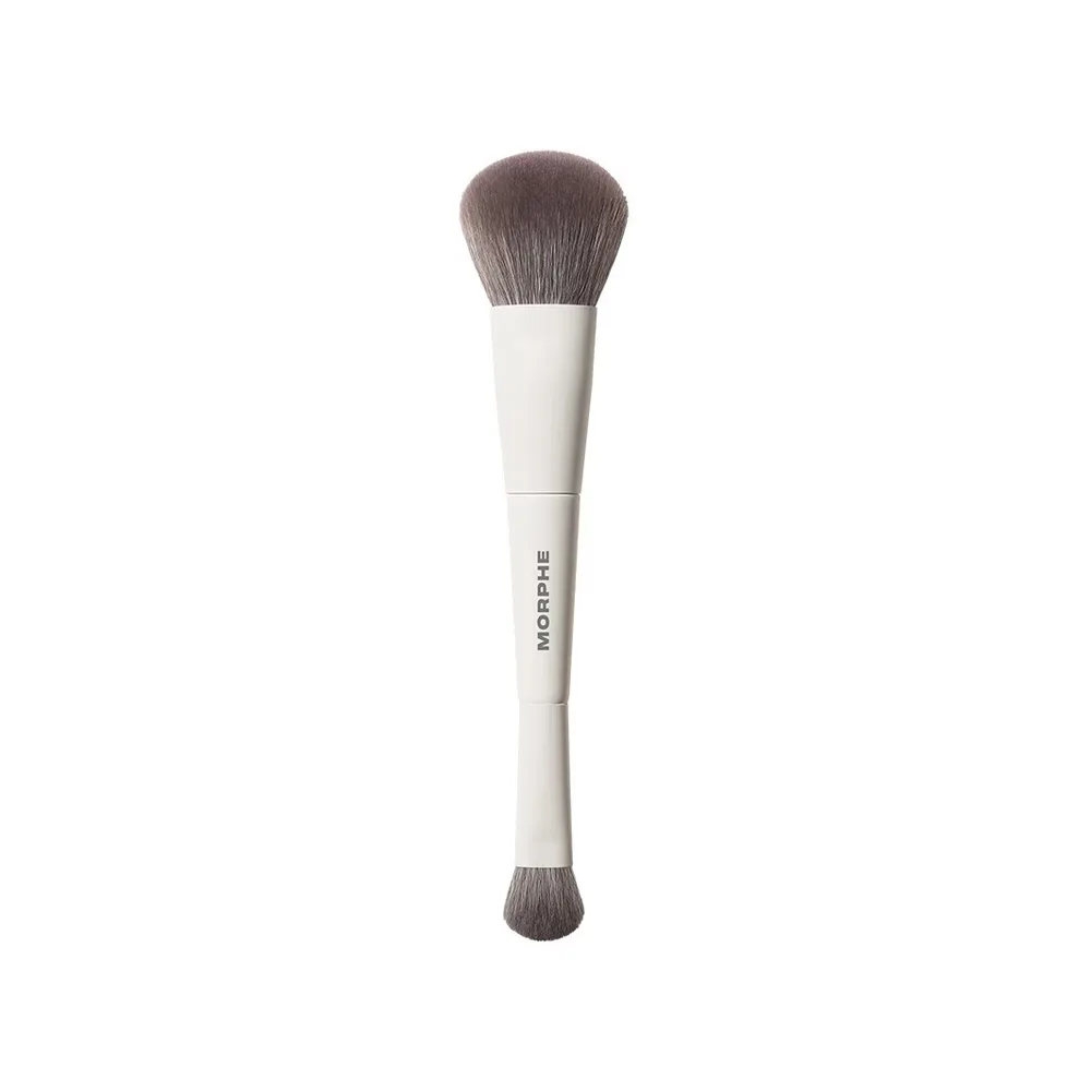 Morphe M100 Dual-Ended Face Brush двусторонняя кисть для тонального крема и консилера, 1 шт