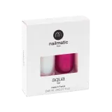 Nailmatic Aqua Nail Camelia набор: лак для ногтей и покрытие база-топ 2 в 1, 16 мл — фото 1