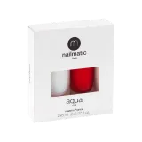 Nailmatic Aqua Nail набор: лак для ногтей Garance и база-топ 2 в 1 16 мл — фото 1