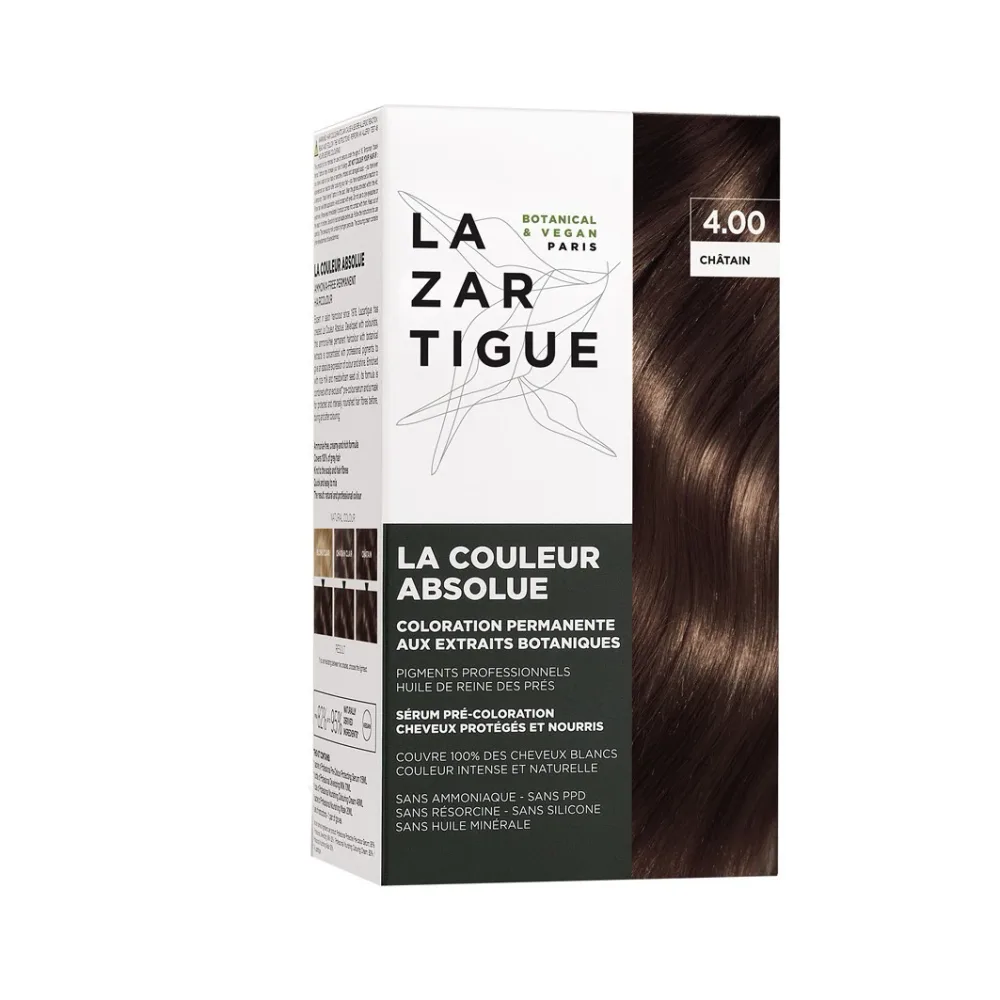 Lazartigue Краска для волос, 60 мл, оттенок 4.00 - CHOCOLATE CHESTNUT