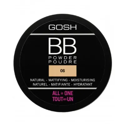 GOSH COPENHAGEN BB Пудра компактная прессованная для лица, оттенок 06 Warm Beige