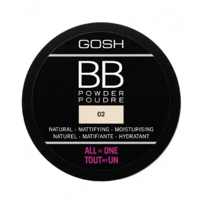 GOSH COPENHAGEN BB Пудра компактная прессованная для лица, оттенок 02 Sand - Travel Size