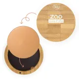 Бронзер Zao Gotowany proszek bambusowy Matt, оттенок 341 - GOLDEN COPPER. SALE — фото 4
