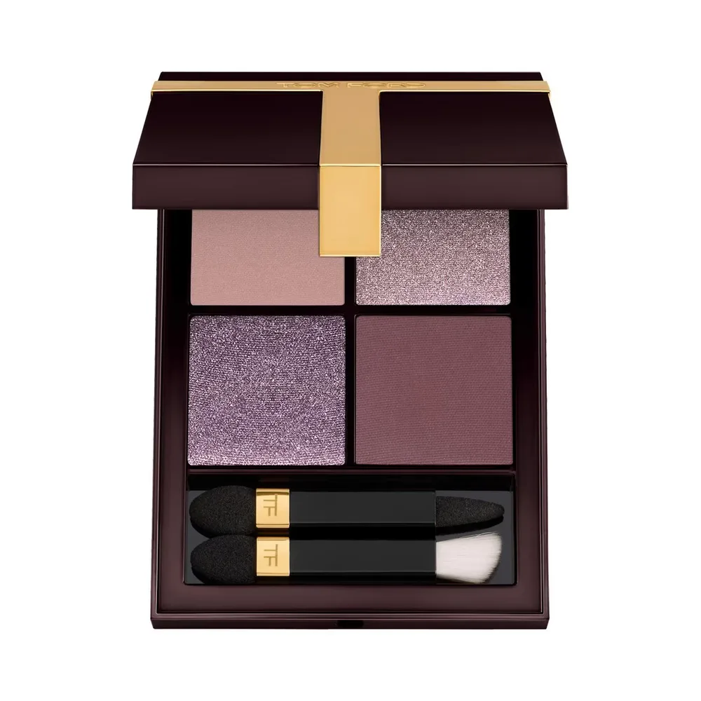 TOM FORD Eye Color Quad Тени для век пудровые, палетка 4 оттенка, 11 г, оттенок METALLIC MAUVE