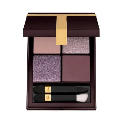 TOM FORD Eye Color Quad Тени для век пудровые, палетка 4 оттенка, 11 г, оттенок METALLIC MAUVE