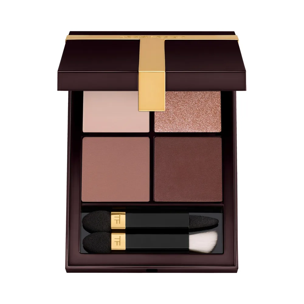 TOM FORD Eye Color Quad Тени для век пудровые, палетка 4 оттенка, 11 г, оттенок SOUS LE SABLE