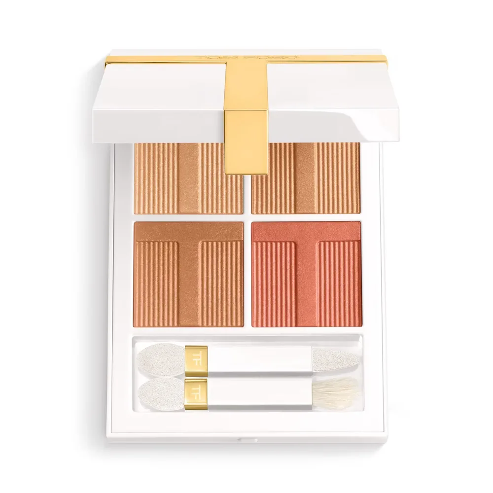 TOM FORD Eye Color Quad Lumiere Тени для век, палетка 4 оттенка, 7,2 г, оттенок PEACH DAWN