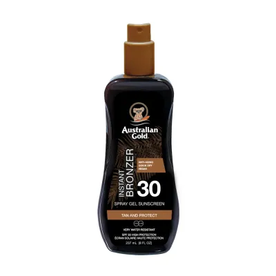 Солнцезащитный крем Australian Gold SPF 30 Spray Gel with Bronzer, 237 г