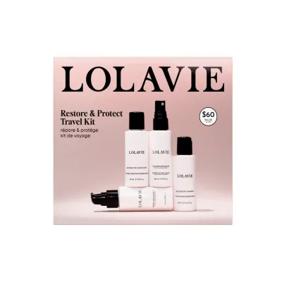 Lolavie Restore and Protect Travel Kit набор миниатюр для ухода за волосами 4 предмета, 1 шт