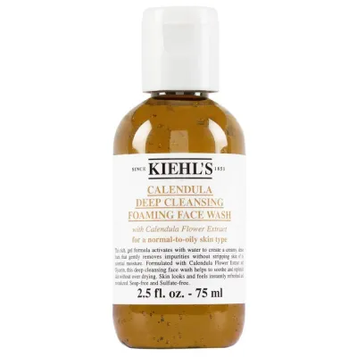 Kiehl's пенящийся гель для умывания лица с календулой, для нормальной и жирной кожи, 230 мл