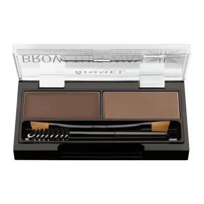 Rimmel London Brow This Way палетка для бровей с воском и тенями, оттенок 002, 3,27 г