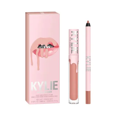 Kylie Cosmetics Velvet Lip Kit набор для губ: жидкая помада и карандаш, оттенок 700 - BARE
