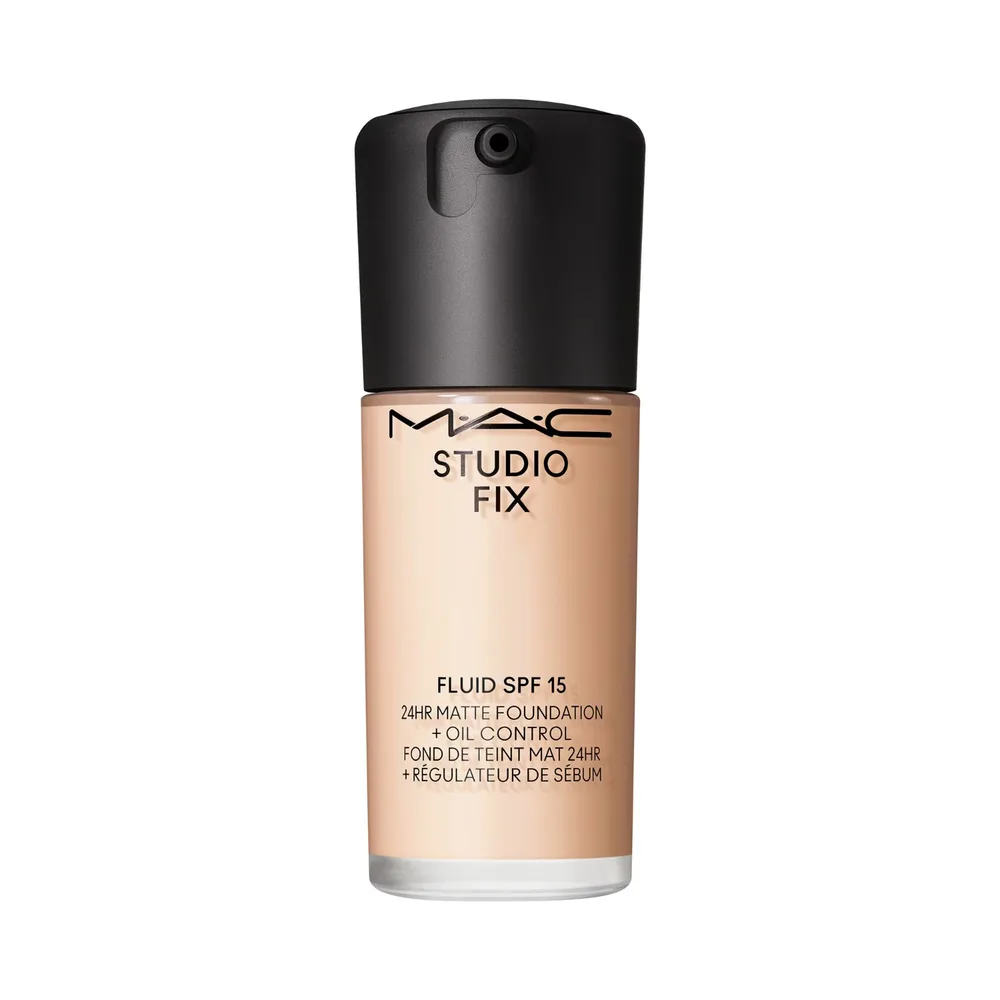 MAC Fix Fluid SPF 15 24HR Matte Foundation + Oil Control Тональный крем матирующий, оттенок NC12