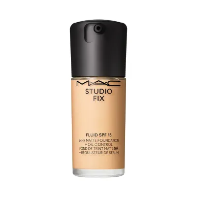 MAC Fix Fluid SPF 15 24HR Matte Foundation + Oil Control Тональный крем матирующий, оттенок NC15