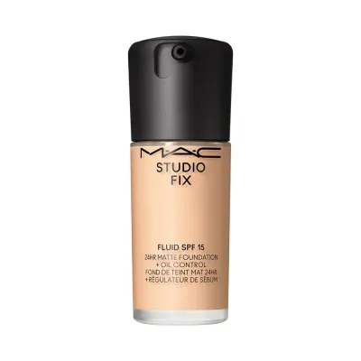 MAC Fix Fluid SPF 15 24HR Matte Foundation + Oil Control Тональный крем матирующий, оттенок NC16