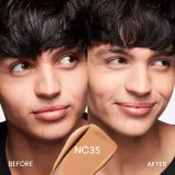 MAC Fix Fluid SPF 15 24HR Matte Foundation + Oil Control Тональный крем матирующий, оттенок NC35 — фото 5
