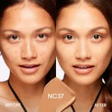 MAC Fix Fluid SPF 15 24HR Matte Foundation + Oil Control Тональный крем матирующий, оттенок NC37 — фото 3
