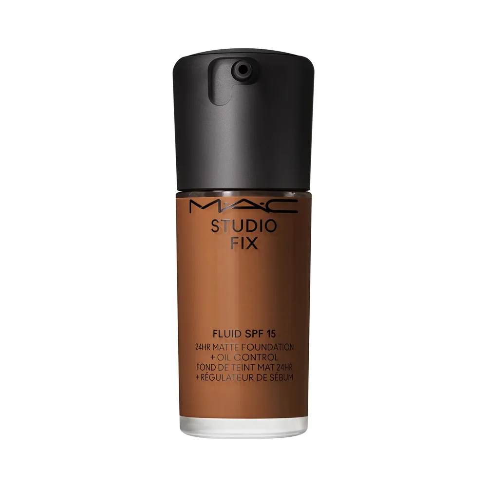 MAC Fix Fluid SPF 15 24HR Matte Foundation + Oil Control Тональный крем матирующий, оттенок NC55