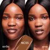 MAC Fix Fluid SPF 15 24HR Matte Foundation + Oil Control Тональный крем матирующий, оттенок NC55 — фото 3