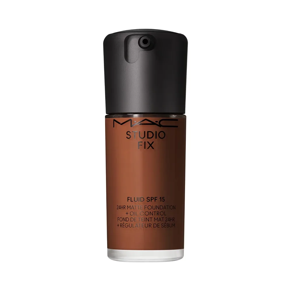 MAC Fix Fluid SPF 15 24HR Matte Foundation + Oil Control Тональный крем матирующий, оттенок NC63