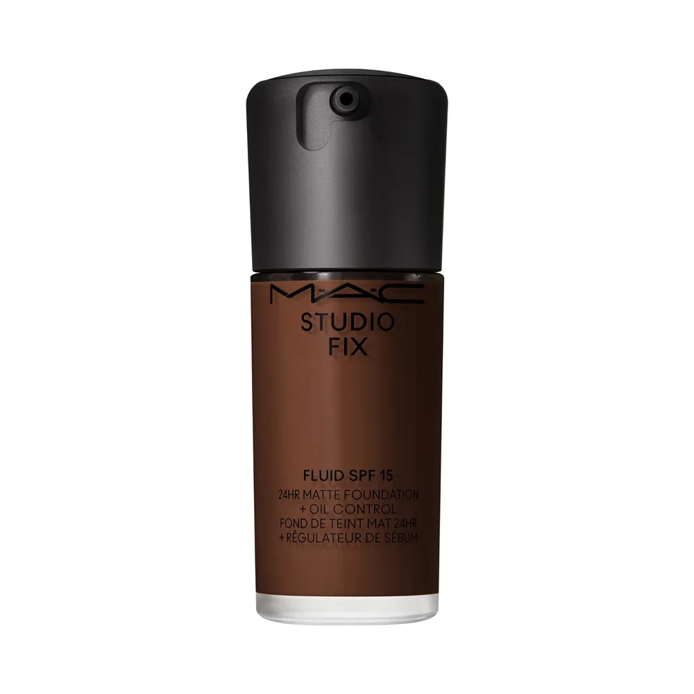 MAC Fix Fluid SPF 15 24HR Matte Foundation + Oil Control Тональный крем матирующий, оттенок NC65
