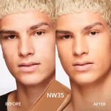 MAC Fix Fluid SPF 15 24HR Matte Foundation + Oil Control Тональный крем матирующий, оттенок NW35 — фото 3