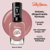 Sally Hansen Miracle Gel лак для ногтей гелевый, оттенок 252 - ROSE & SHINE — фото 2