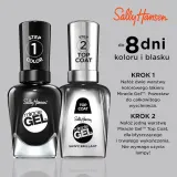 Sally Hansen Miracle Gel лак для ногтей гелевый, оттенок 460 - чёрныйY O — фото 4