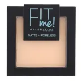 Maybelline Fit Me and Poreless пудра для лица матирующая, оттенок 104 Soft Ivory, 9 г — фото 1