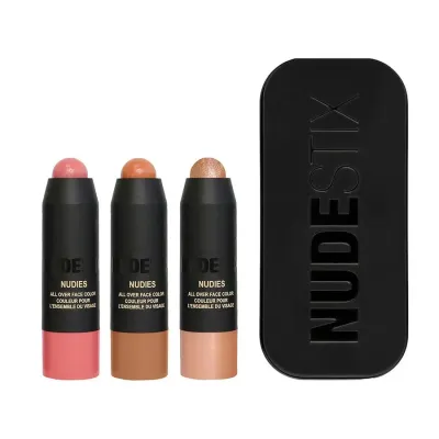 Nudestix Mini Founders Kit набор мини-бальзамов для губ и щек Gel Color Lip and Cheek Balm, оттенки Ally, Tay Tay, J Mama, 1 шт